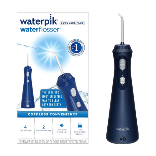 Waterpik WP-493 Cordless Plus Water Flosser (Blue)